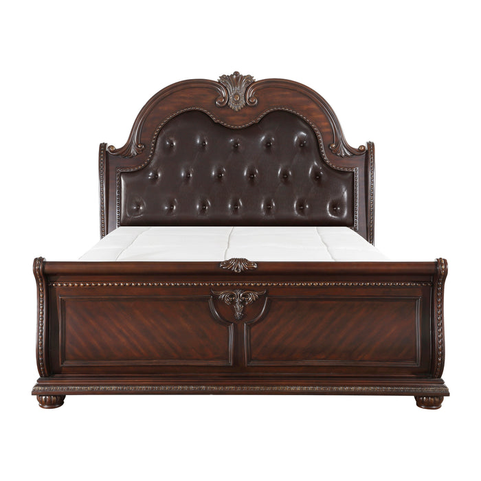 Cavalier - (4)California King Sleigh Bed