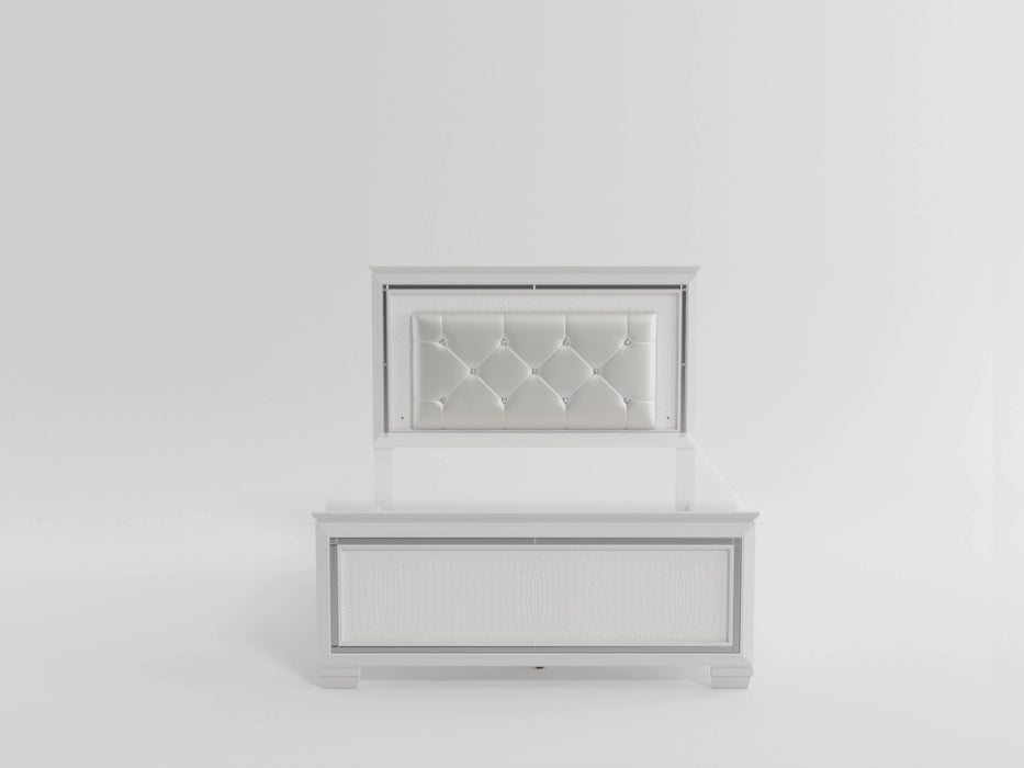 Allura - (3)California King Bed, LED Lighting