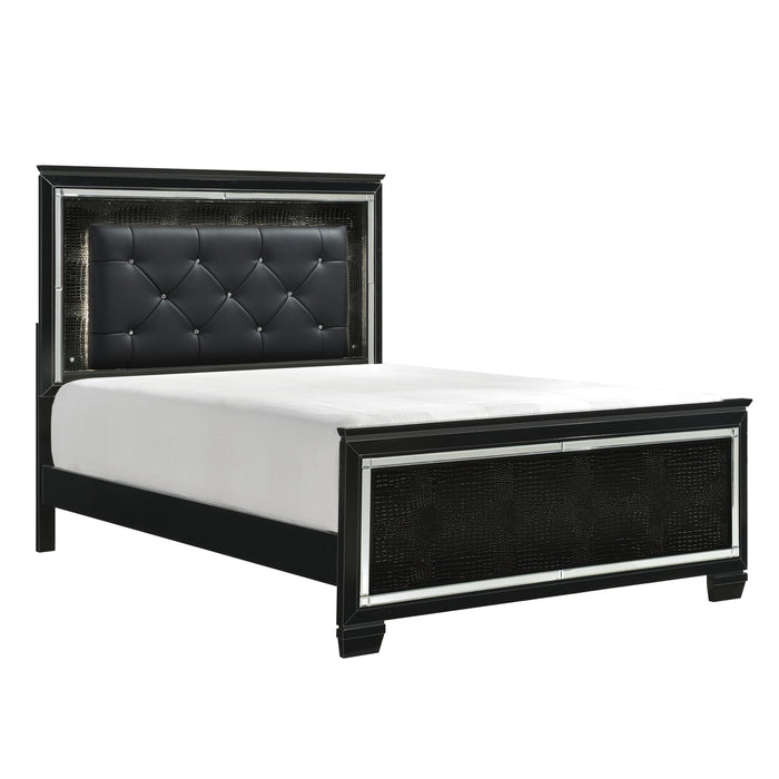 Allura - (3)California King Bed, LED Lighting