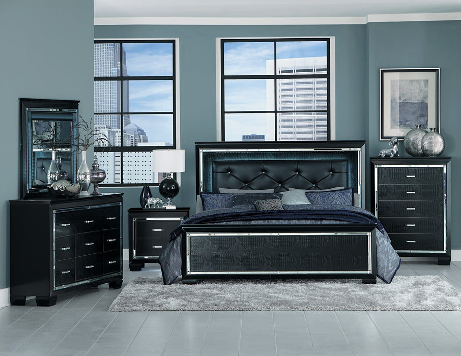 Allura - (3)Eastern King Bed, LED Lighting