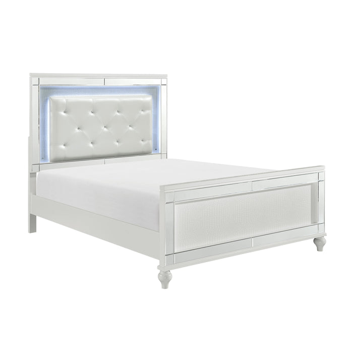 Alonza - (3)California King Bed, LED Lighting