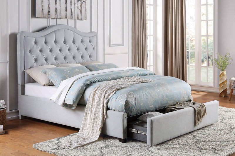 Toddrick - (4) California King Platform Bed with Storage Drawers