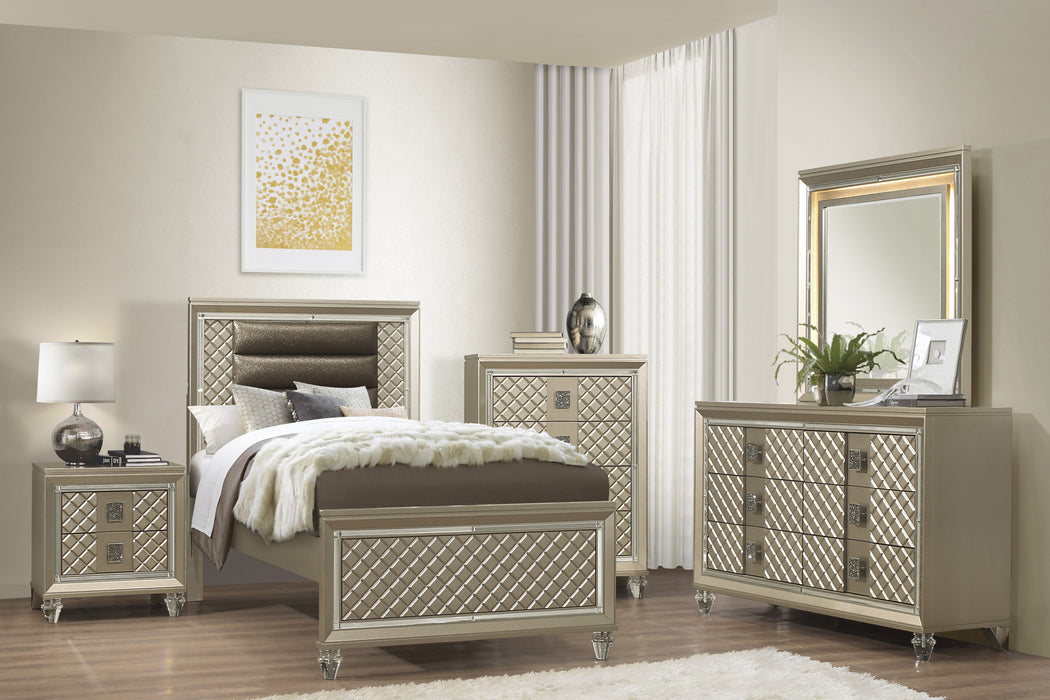 Loudon - (3) Twin Platform Bed