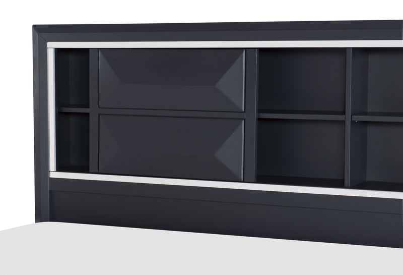 Rosemont - (3) Eastern King Platform Bed with Footboard Storage