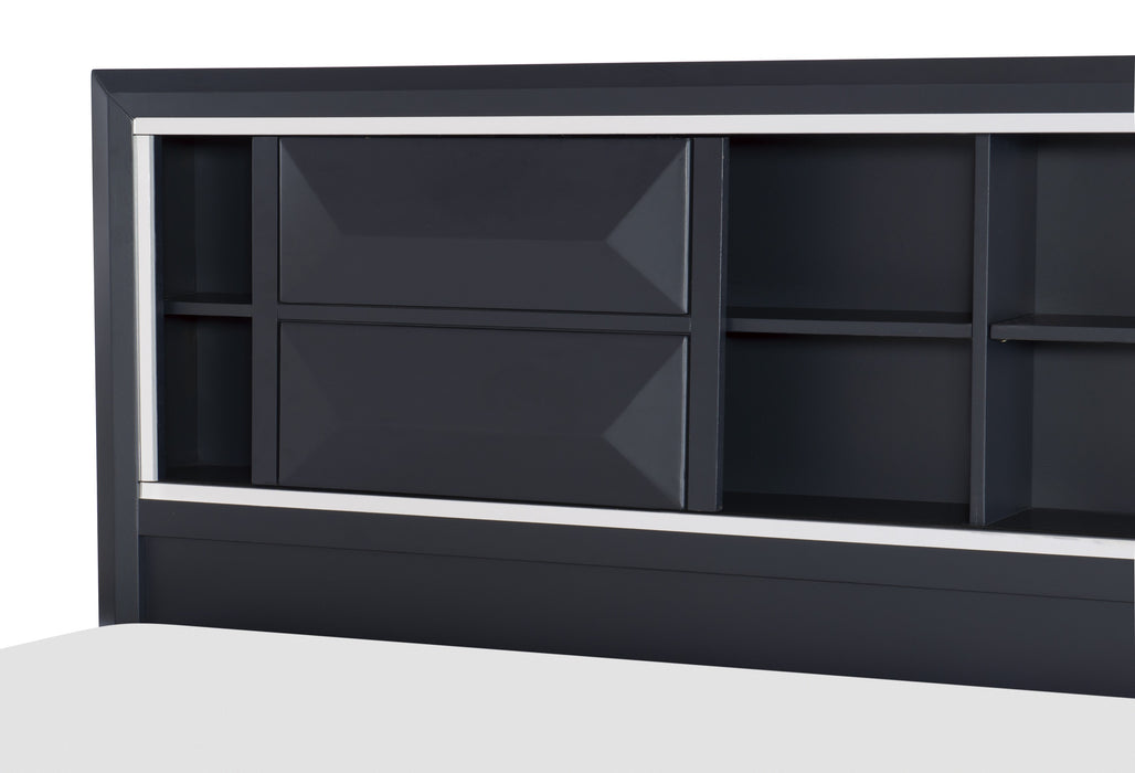 Rosemont - (3) Eastern King Platform Bed with Footboard Storage