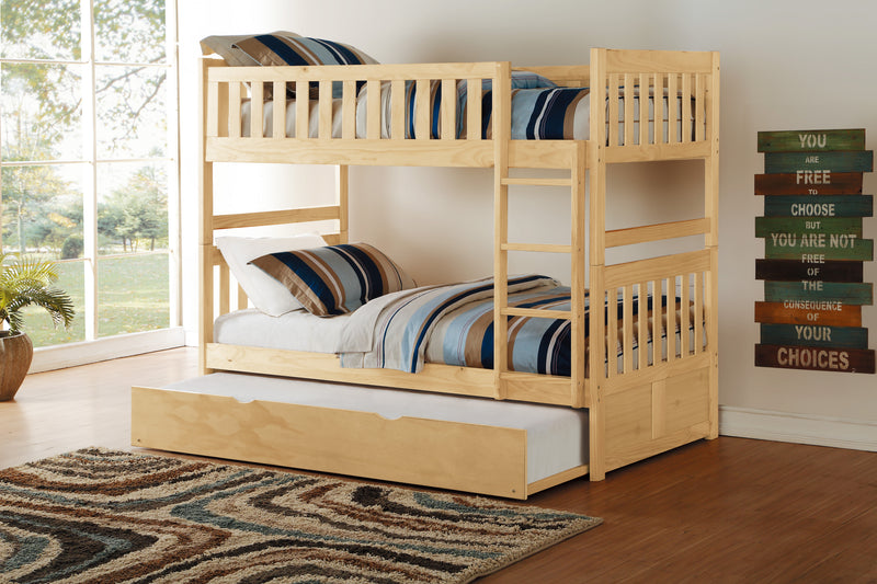 Bartly - (4) Twin/Twin Bunk Bed with Twin Trundle