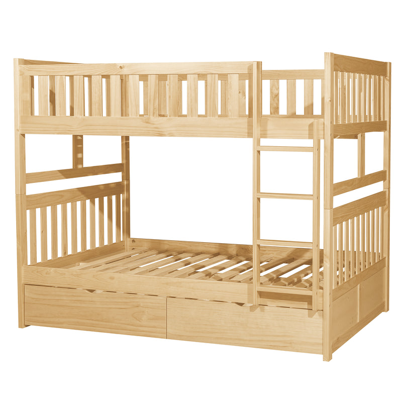 Bartly - (4) Full/Full Bunk Bed with Storage Boxes