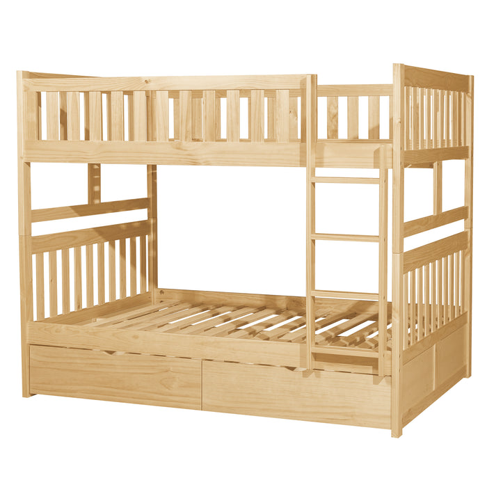 Bartly - (4) Full/Full Bunk Bed with Storage Boxes