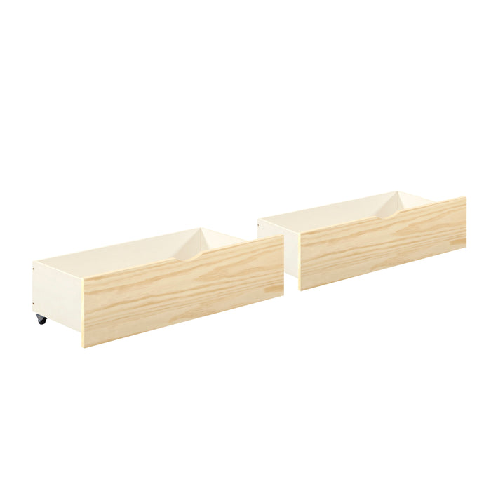Bartly - (4) Twin/Full Bunk Bed with Storage Boxes