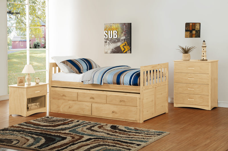 Bartly - (2) Twin/Twin Trundle Bed