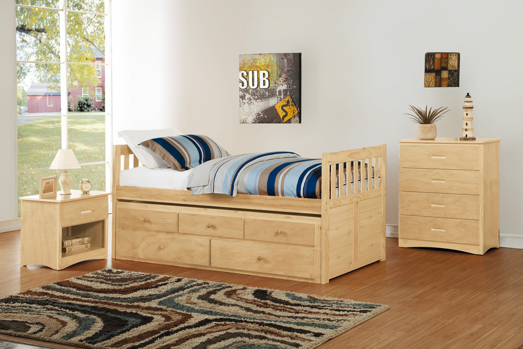 Bartly - (2) Twin/Twin Trundle Bed