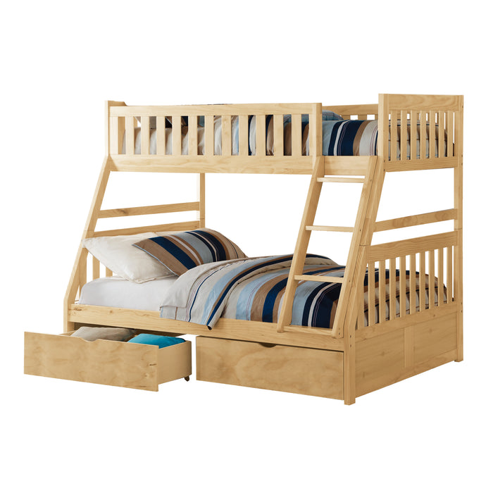 Bartly - (4) Twin/Full Bunk Bed with Storage Boxes