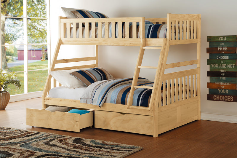 Bartly - (4) Twin/Full Bunk Bed with Storage Boxes