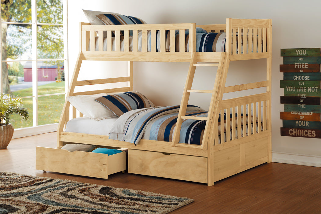 Bartly - (4) Twin/Full Bunk Bed with Storage Boxes