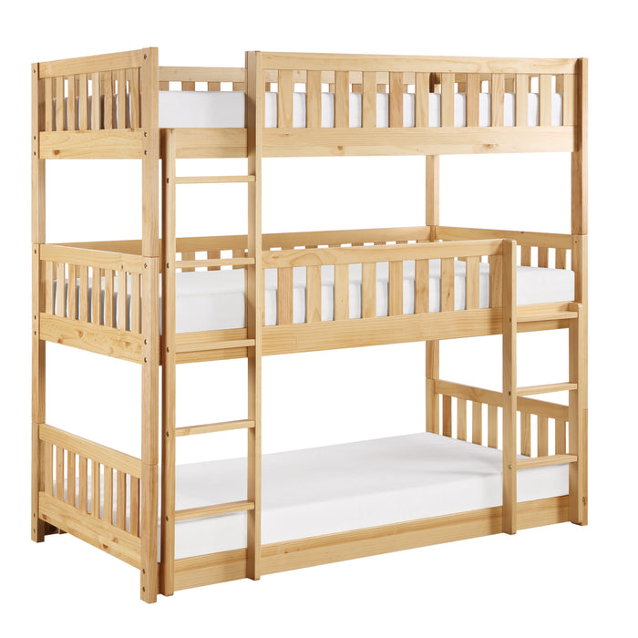 Bartly - (3) TRIPLE BUNK BED