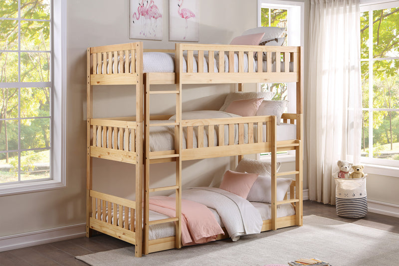 Bartly - (3) TRIPLE BUNK BED
