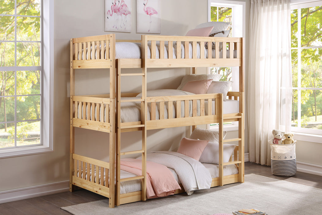 Bartly - (3) TRIPLE BUNK BED