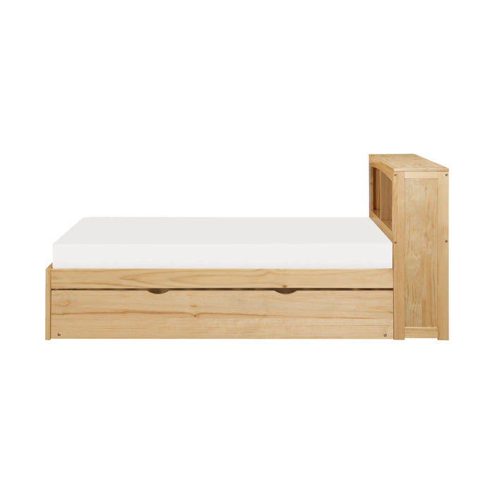 Bartly - (3) Twin Bookcase Platform Bed with Twin Trundle
