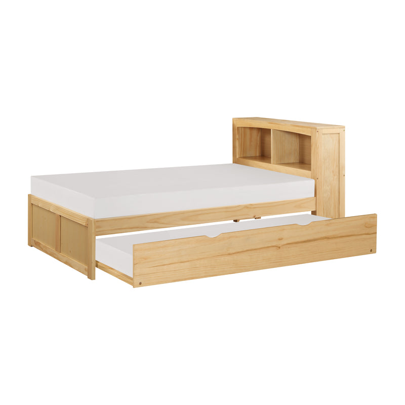 Bartly - (3) Twin Bookcase Platform Bed with Twin Trundle
