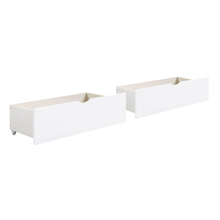Galen - (3) Twin Bookcase Platform Bed with Storage Boxes