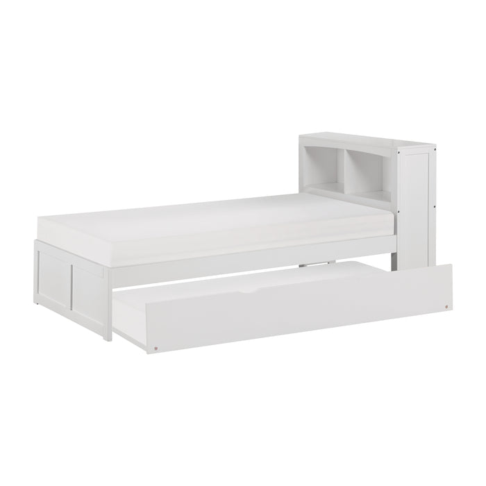 Galen - (3) Twin Bookcase Platform Bed with Twin Trundle