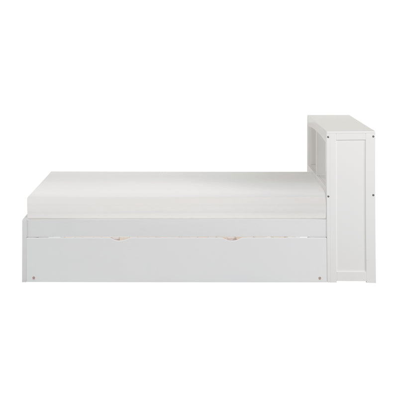 Galen - (3) Twin Bookcase Platform Bed with Twin Trundle