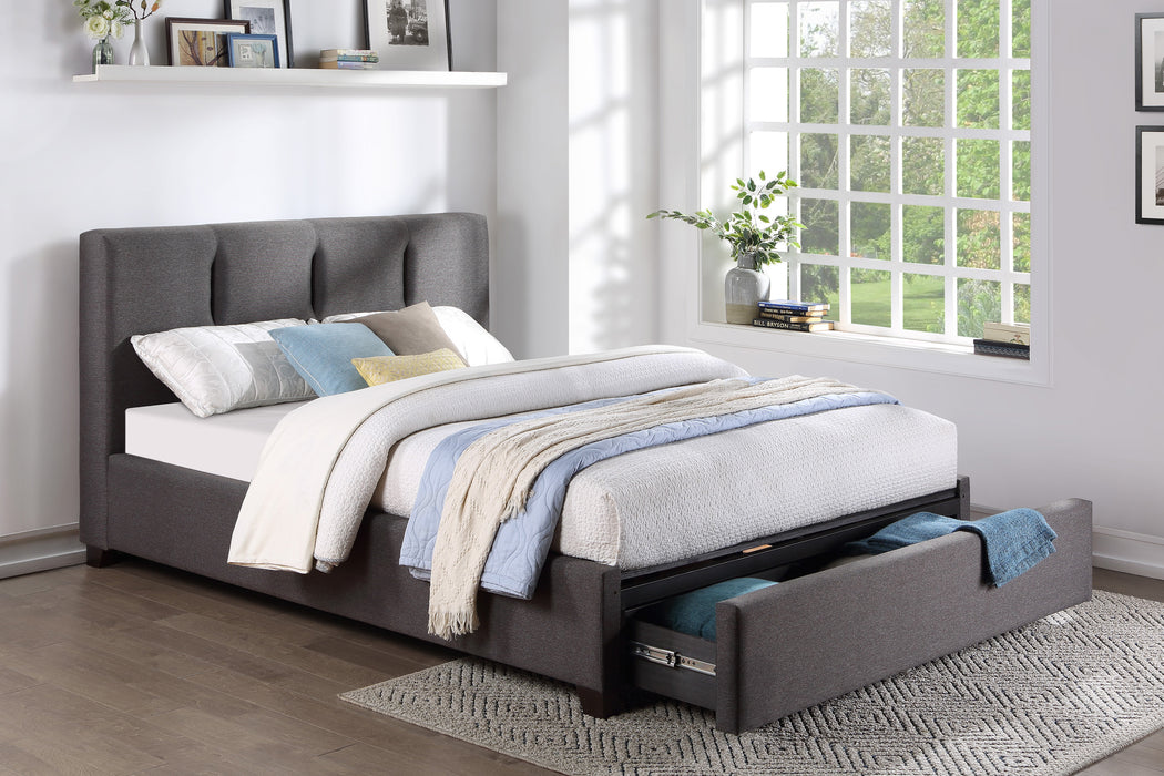 Aitana - (4) California King Platform Bed with Storage Footboard