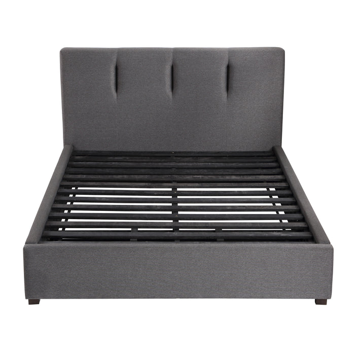 Aitana - (4) California King Platform Bed with Storage Footboard