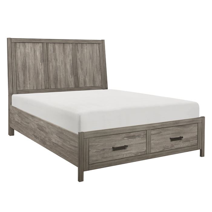 Bainbridge - (3) California King Platform Bed with Footboard Storage