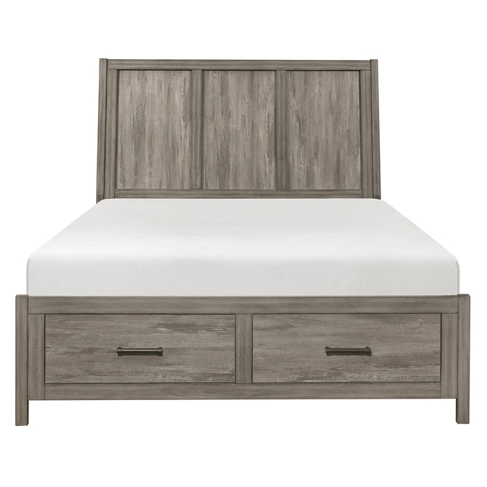 Bainbridge - (3) California King Platform Bed with Footboard Storage