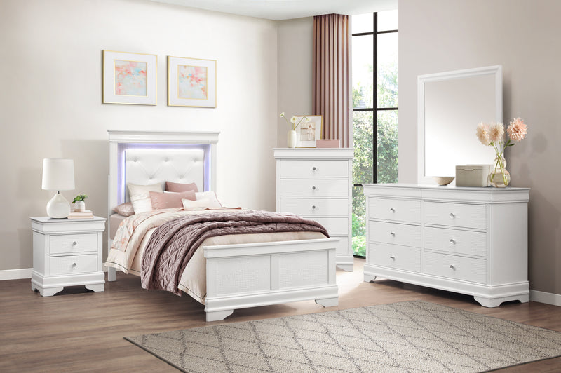 Lana - (2) Twin Bed with LED Lighting
