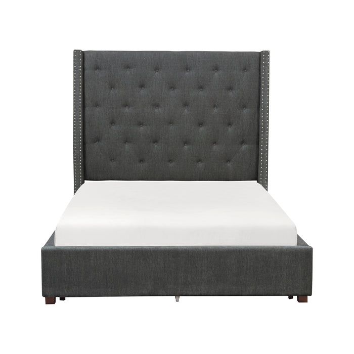 Fairborn - (3)California King Platform Bed with Storage Footboard