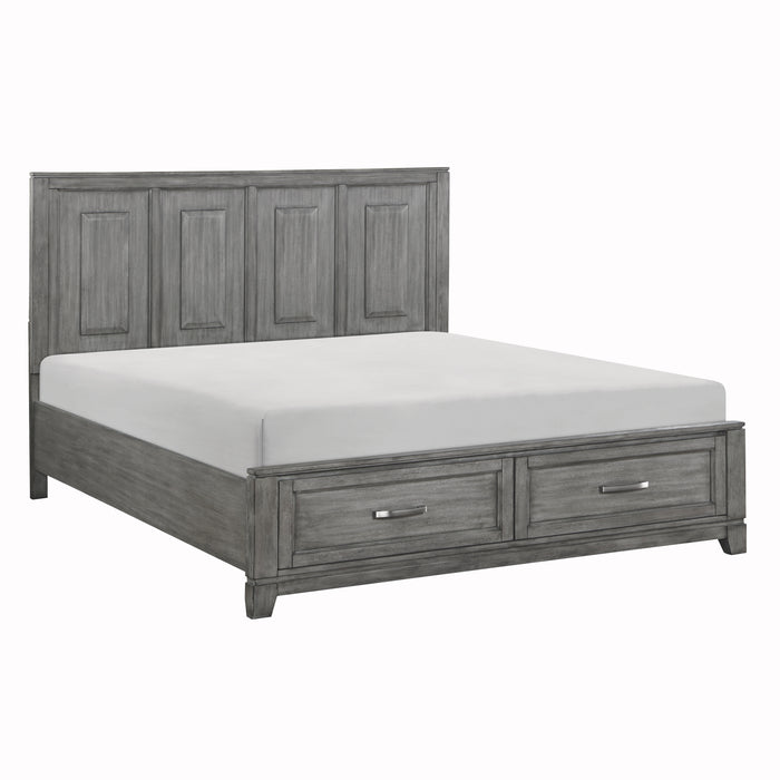 Garretson - (3) California King Platform Bed with Footboard Storage