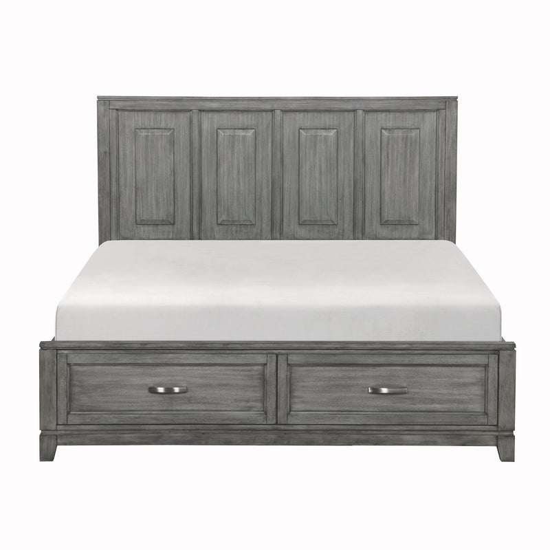 Garretson - (3) California King Platform Bed with Footboard Storage
