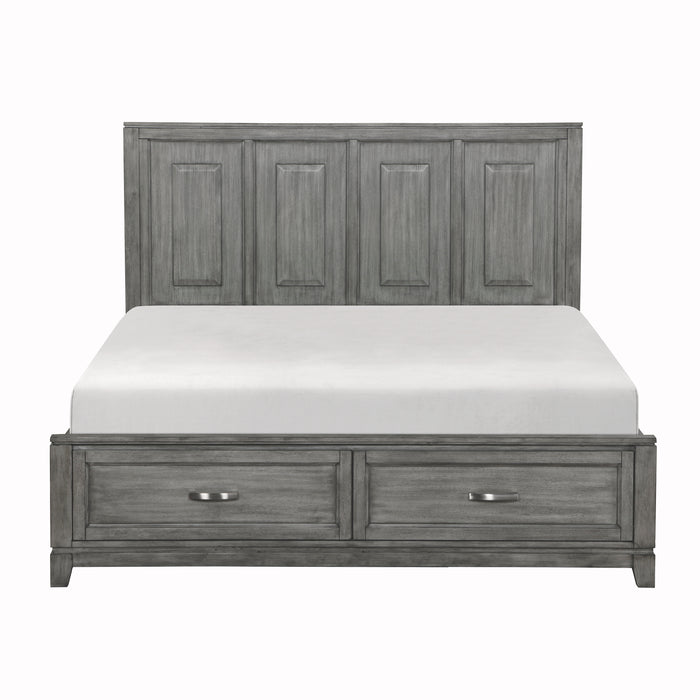 Garretson - (3) California King Platform Bed with Footboard Storage