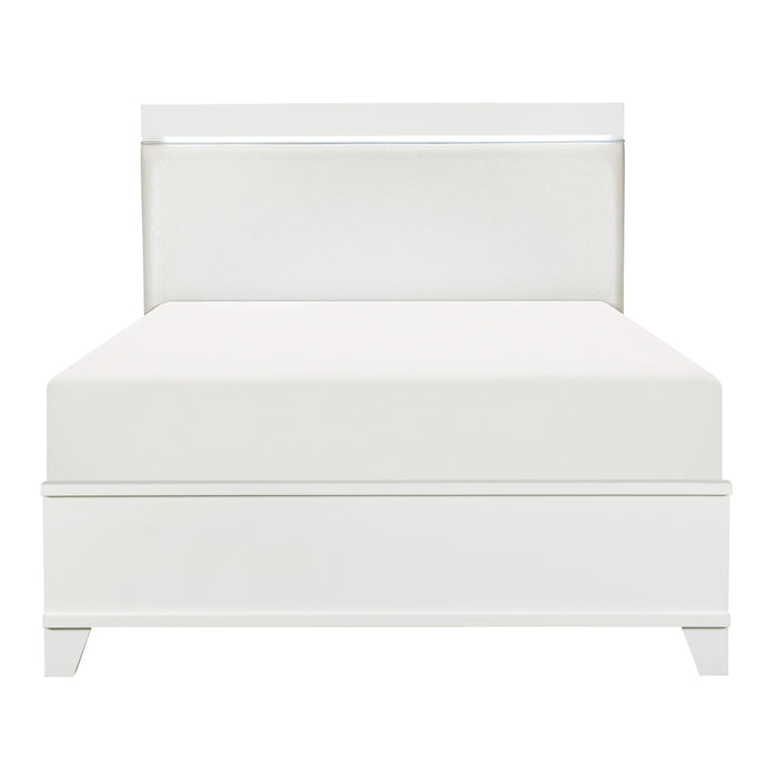 Kerren - (3)California King Bed, LED Lighting