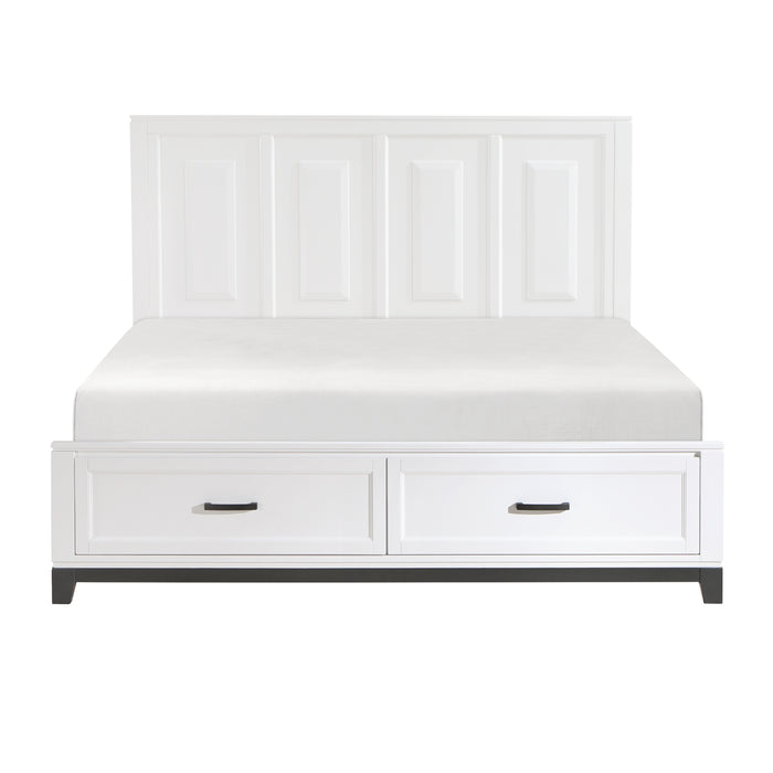 Garretson - (3) California King Platform Bed with Footboard Storage