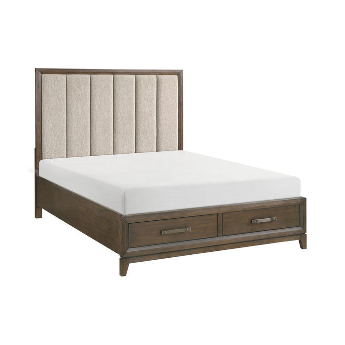 Cambridge - (3) California King Platform Bed with Footboard Storage