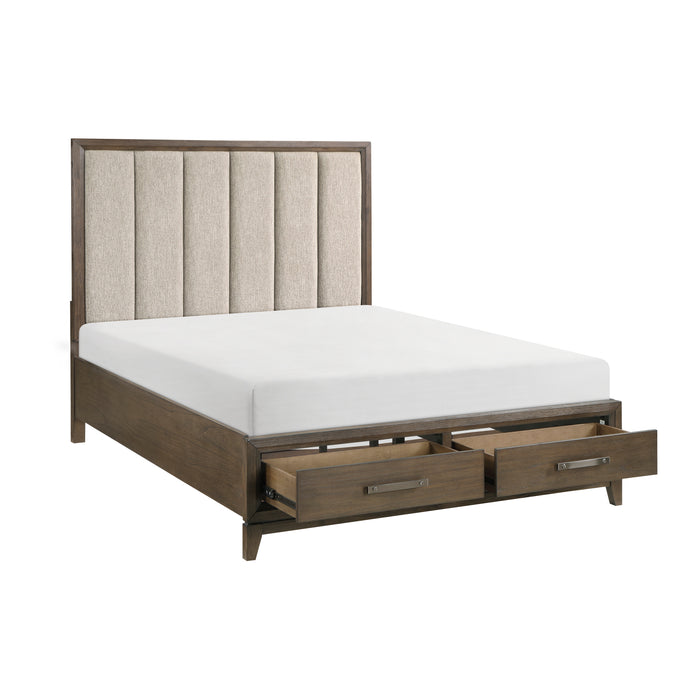 Cambridge - (3) Eastern King Platform Bed with Footboard Storage