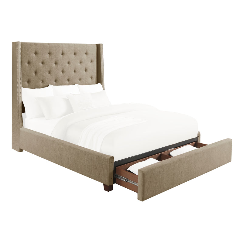 Fairborn - (3)Eastern King Platform Bed with Storage Footboard