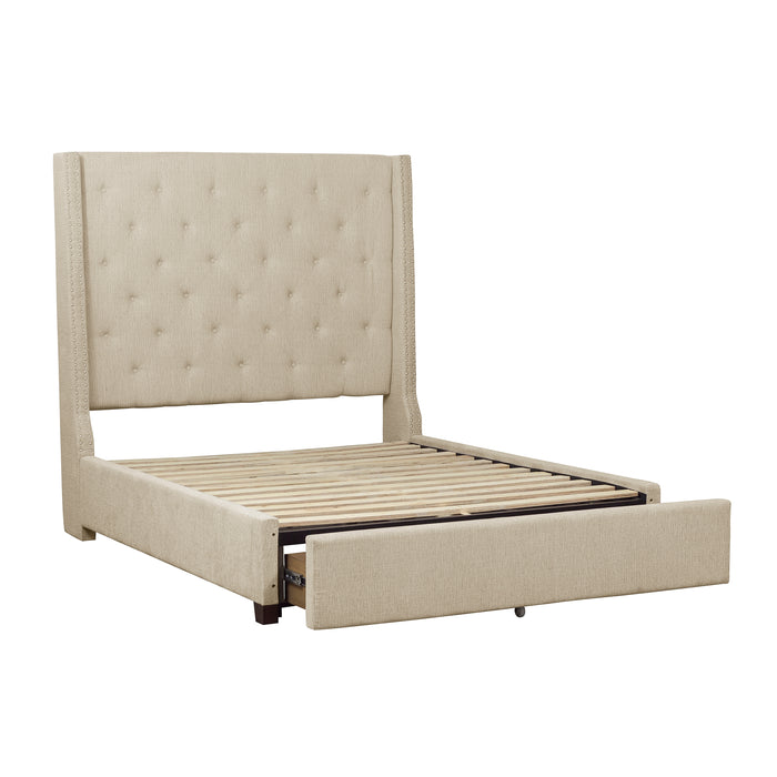 Fairborn - (3)California King Platform Bed with Storage Footboard