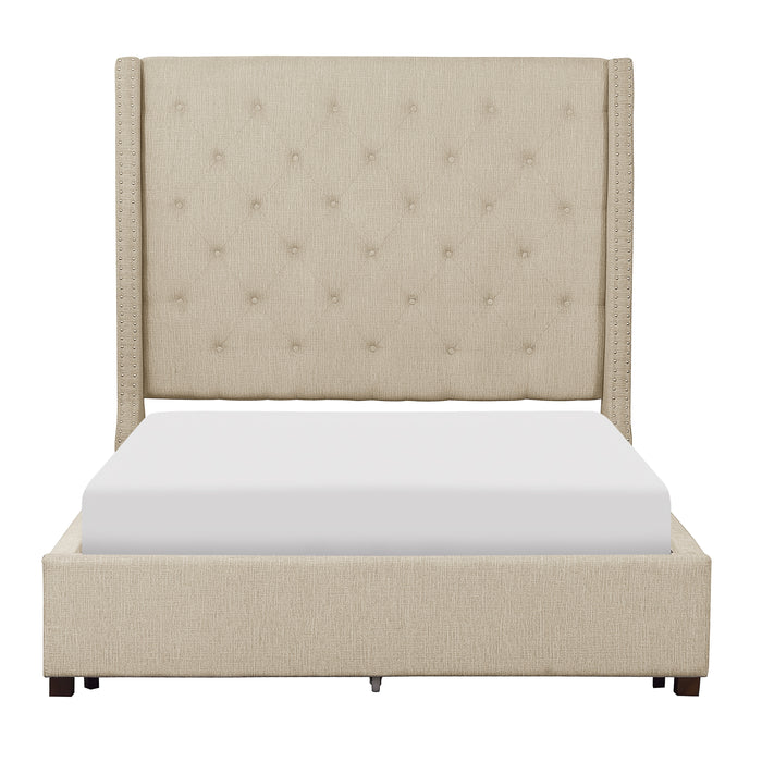 Fairborn - (3)California King Platform Bed with Storage Footboard
