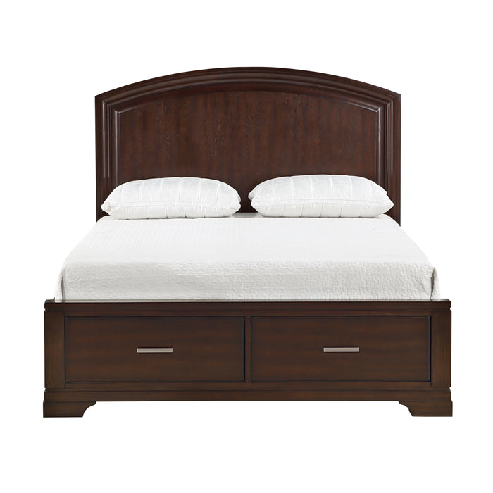 Hudson - (3) Eastern King Platform Bed with Footboard Storage