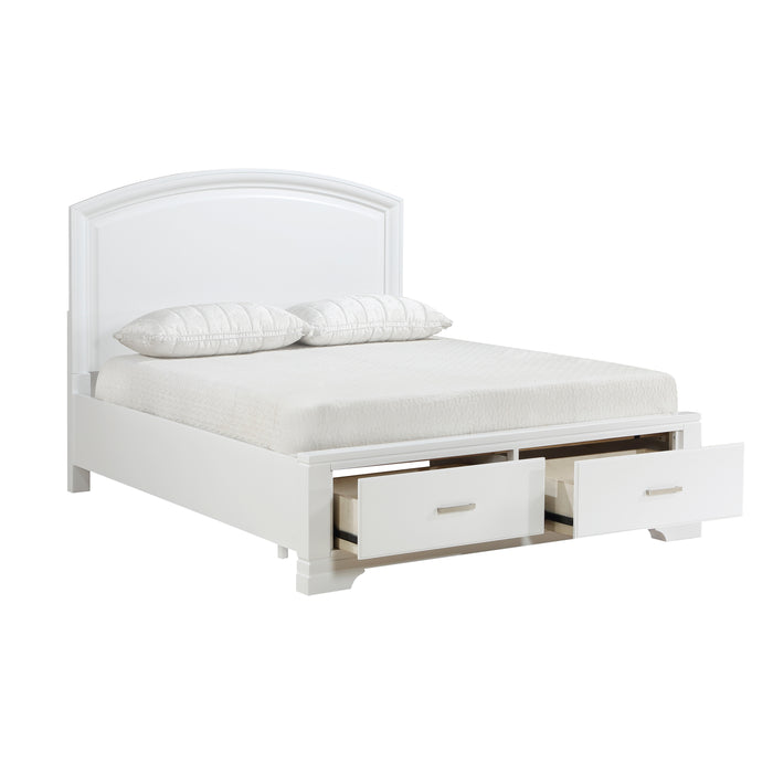 Hudson - (3) California King Platform Bed with Footboard Storage