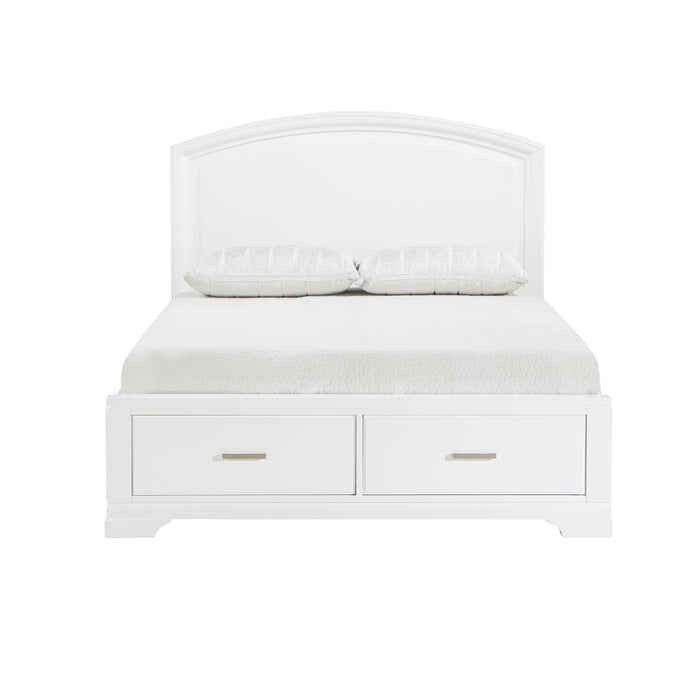 Hudson - (3) California King Platform Bed with Footboard Storage