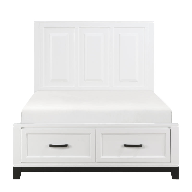 Garretson - (3) Full Platform Bed with Footboard Storage