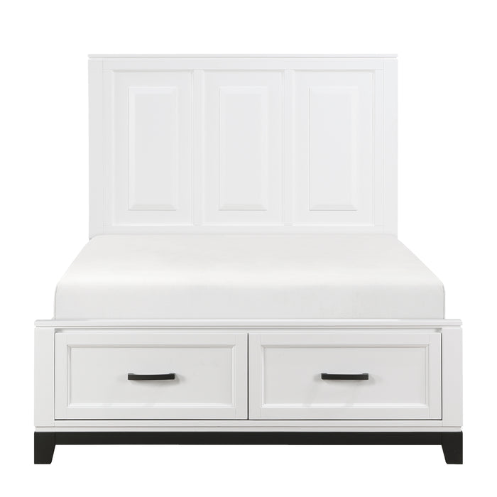 Garretson - (3) Full Platform Bed with Footboard Storage