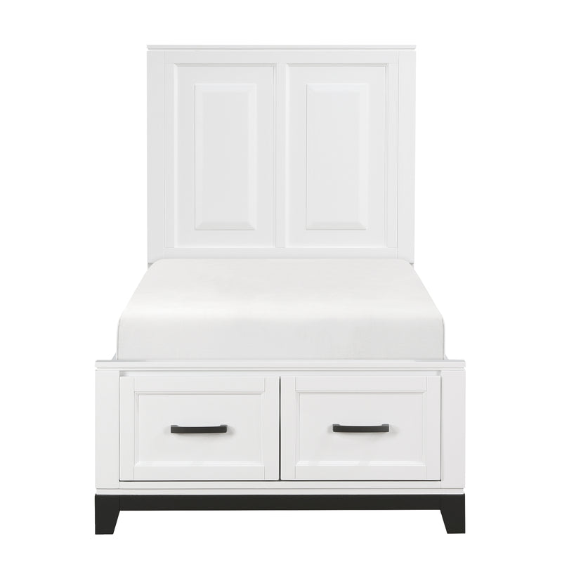 Garretson - (3) Twin Platform Bed with Footboard Storage