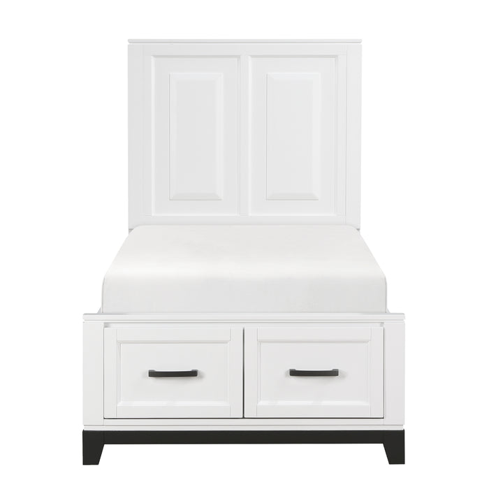 Garretson - (3) Twin Platform Bed with Footboard Storage