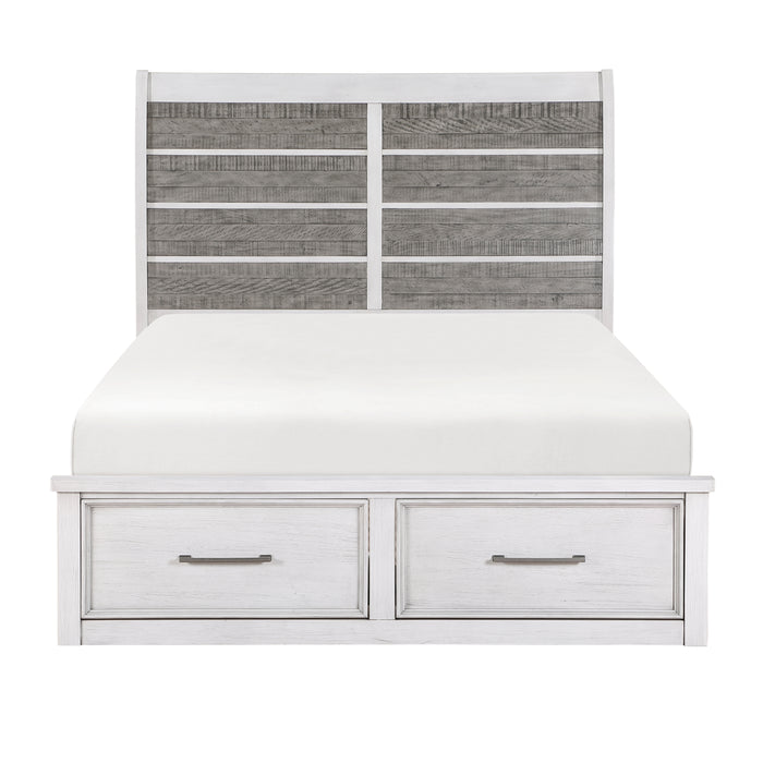 Ambrose - (3) Eastern King Platform Bed with Footboard Storage